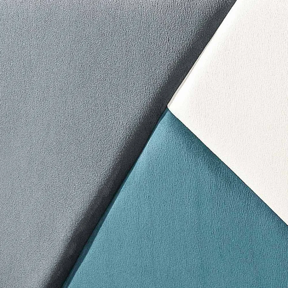 cama doble tapizada contemporánea con el cuadro de pico 160x190 / 200cm Mia viadurini