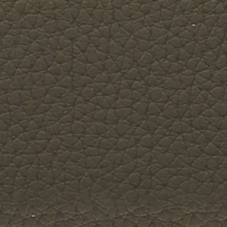 Cama doble tapizada en piel sintética con pies Made in Italy - Nurzio viadurini