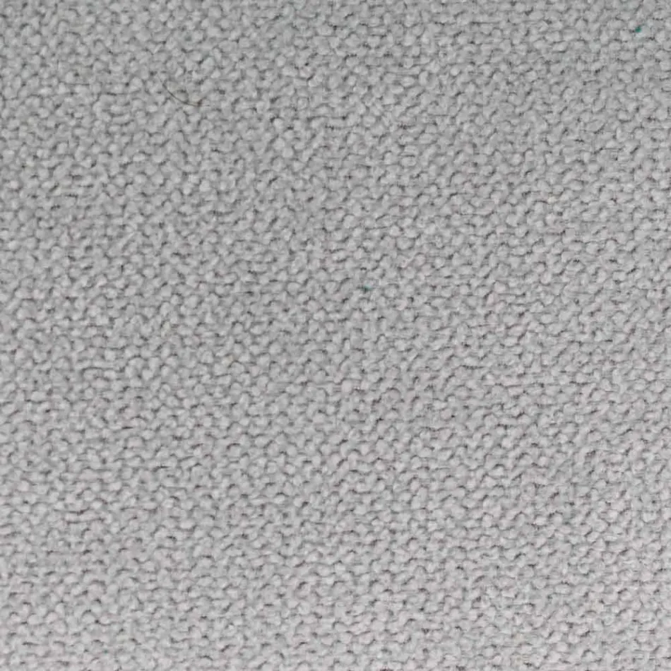 Cama doble tapizada en tela con pies negros Made in Italy - Bandola viadurini