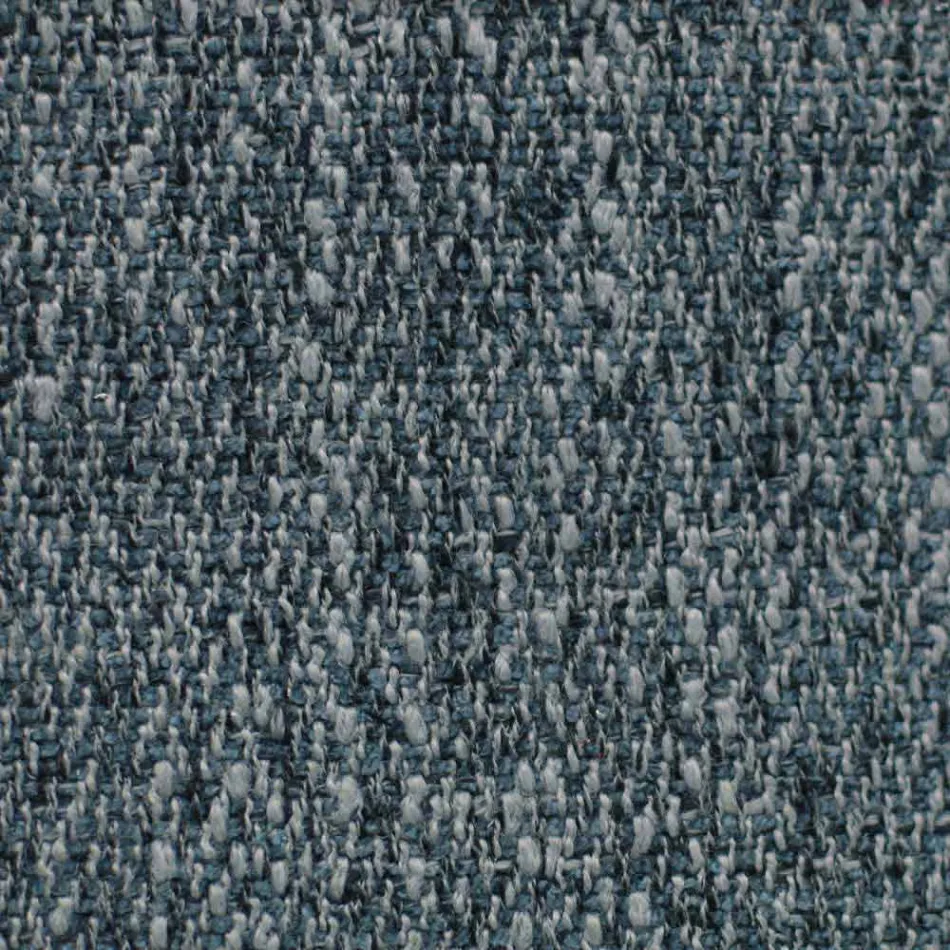 Cama de matrimonio de diseño redondo cubierta con tela Made in Italy - Rello viadurini