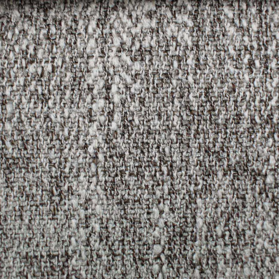 Cama de matrimonio de diseño redondo cubierta con tela Made in Italy - Rello viadurini