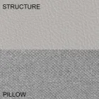 Cama doble redonda tapizada en ecopiel de diseño Made in Italy - Vesio viadurini