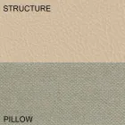 Cama doble redonda tapizada en ecopiel de diseño Made in Italy - Vesio viadurini