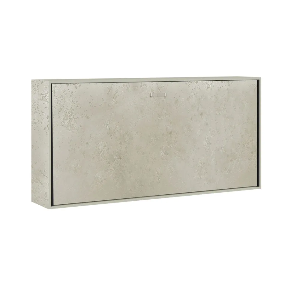 Cama individual plegable horizontal fabricada en Italia - Colaborativa viadurini