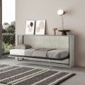 Cama individual plegable horizontal fabricada en Italia - Colaborativa