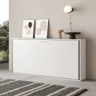 Cama individual plegable horizontal fabricada en Italia - Colaborativa viadurini