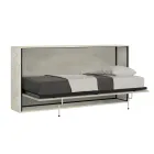 Cama individual plegable horizontal fabricada en Italia - Colaborativa viadurini