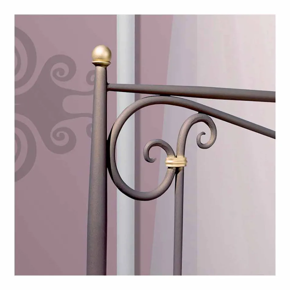 Cama individual en Hierro forjado Auriga viadurini