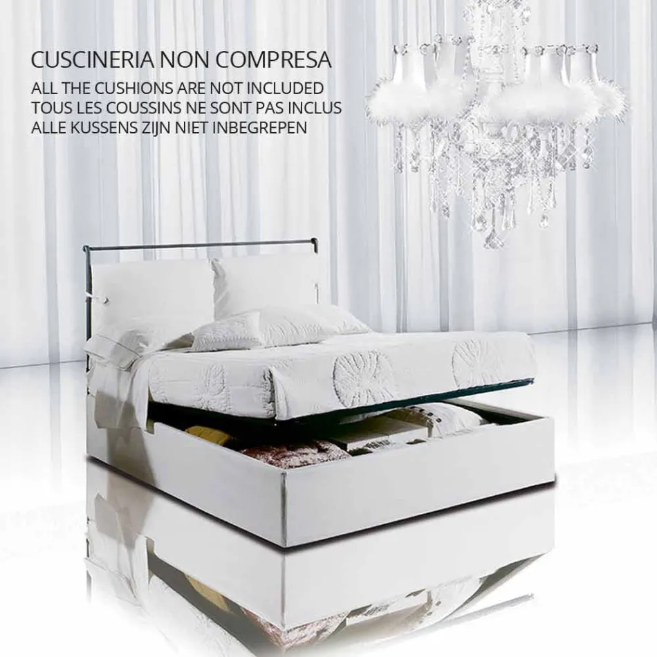 Cama individual en Hierro forjado Hefesto viadurini