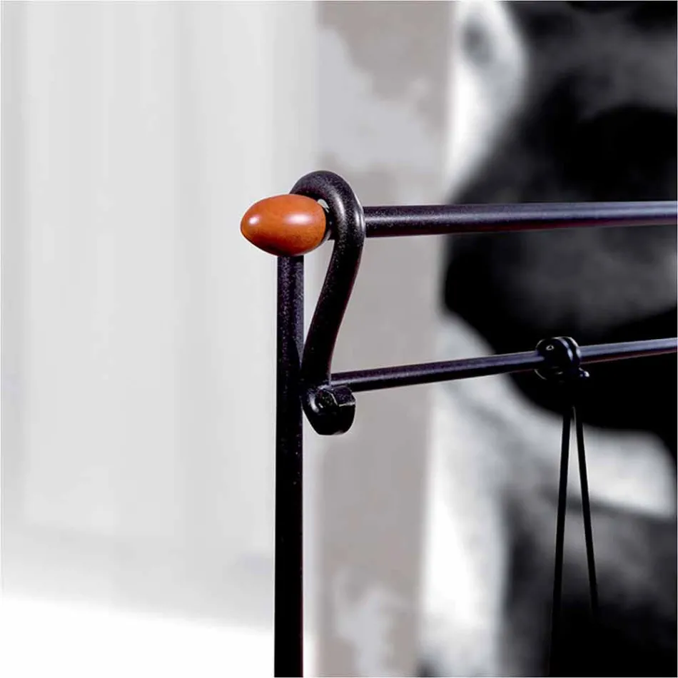 Cama individual en Hierro forjado Perseo viadurini