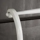 cama individual en hierro forjado completo Amanda hace a mano, fabricado en Italia viadurini