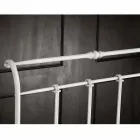 cama individual en hierro forjado completo Amanda hace a mano, fabricado en Italia viadurini