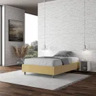 Cama Queen Size 140x200 cm Revestida en Microfibra Fabricada en Italia - Atleta viadurini