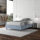 Cama Queen Size 140x200 cm Revestida en Microfibra Fabricada en Italia - Atleta viadurini