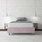 Cama Queen Size 140x200 cm Revestida en Microfibra Fabricada en Italia - Atleta viadurini