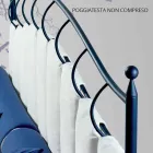 Una cama de plaza y media Hierro forjado Amatista viadurini