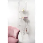 Librería de pared en diseño de plexiglás transparente hasta 4 elementos - Trezza viadurini