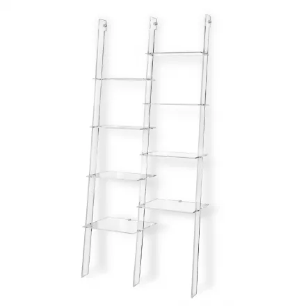 Librería de pared en diseño de plexiglás transparente hasta 4 elementos - Trezza viadurini