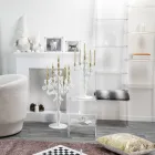 Librería de pared de plexiglás transparente Diseño de hasta 4 elementos - Trezza viadurini