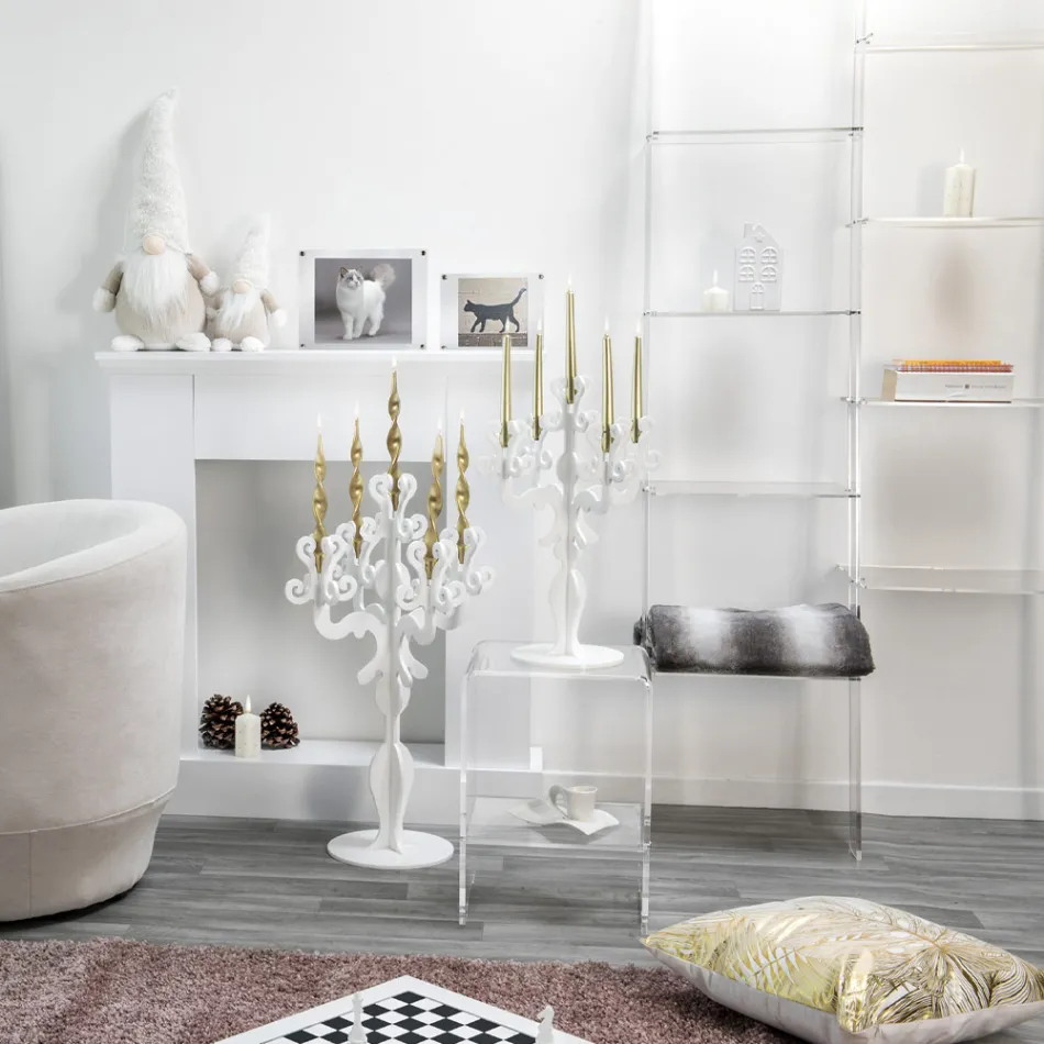 Librería de pared de plexiglás transparente Diseño de hasta 4 elementos - Trezza viadurini