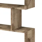 Estantería de pared de diseño vertical para sala de estar en madera 3 acabados - Minetta viadurini