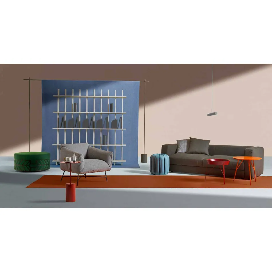 Librería de pared Shabby Chic en madera de fresno blanco de diseño - Babele viadurini