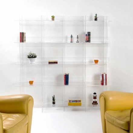 Biblioteca independiente / de diseño moderno de pared Pam transparent viadurini