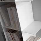 Librería de pared de diseño modular en metal de alta calidad - Roger viadurini