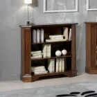 Librería con 3 compartimentos abiertos en madera contrachapada Made in Italy - Epona viadurini