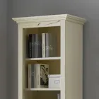 Librería con 4 compartimentos y 1 puerta de madera Made in Italy - Lofn viadurini