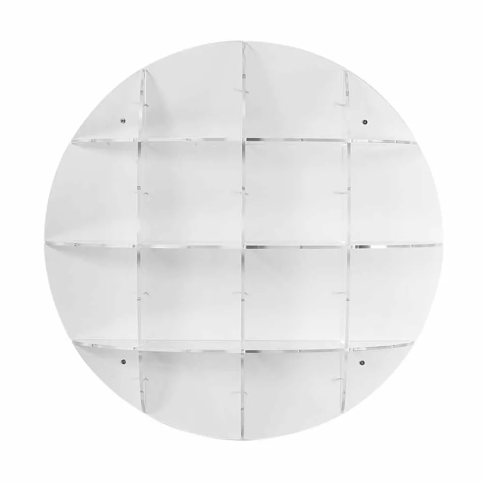 Librería moderna de pared de diseño Gio, hecha en Italia. viadurini