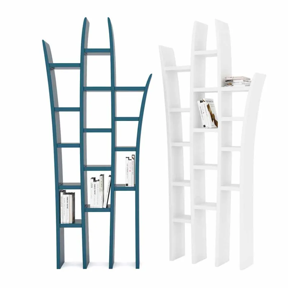 Herba estantería de diseño moderno hecha en Italia. viadurini