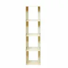 Librería moderna de piso de hierro negro, rojo, blanco o gris Made in Italy - Pls viadurini