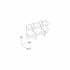 Biblioteca de diseño Battikuore 130x87 (2 estantes) Mabele viadurini