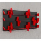 Biblioteca de diseño Battikuore 186x101 (3 estantes) Mabele viadurini