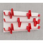 Biblioteca de diseño Battikuore 186x101 (3 estantes) Mabele viadurini