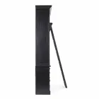 Librería de madera de diseño clásico con escalera decorativa Homemotion - Cedro viadurini