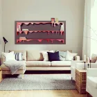 Biblioteca de diseño Kolata 186x86 (3 estantes) Mabele viadurini