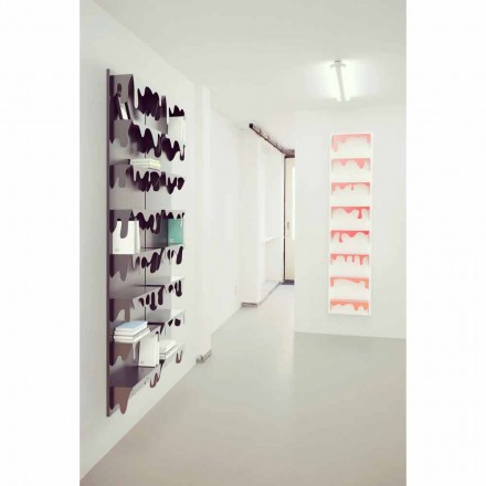 Biblioteca de diseño Kolata 50x127 (8 estantes) Mabele viadurini