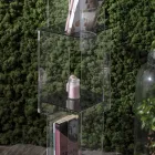 Librería independiente en cristal acrílico transparente o ahumado - Icaria viadurini