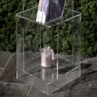 Librería independiente en cristal acrílico transparente o ahumado - Icaria viadurini