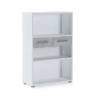 Librería de madera revestida de melamina en varios tamaños - estaño viadurini