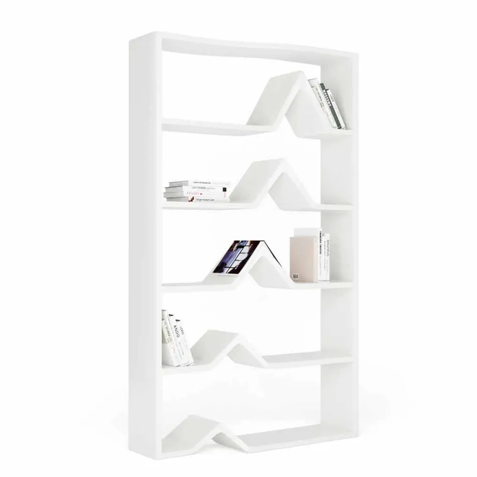 Moderna librería de Darwin hecha a mano desde el suelo. viadurini