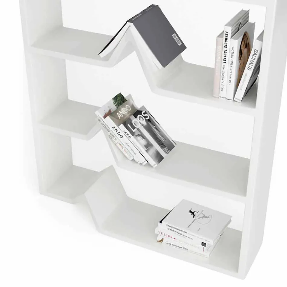 Moderna librería de Darwin hecha a mano desde el suelo. viadurini