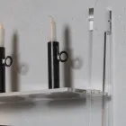 Librería para salón en cristal acrílico transparente 2 tamaños - Parotta viadurini