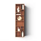 Librería vertical en varios acabados, fabricada en Italia - Siviglia viadurini