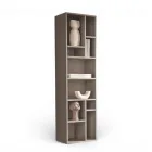 Librería vertical en varios acabados, fabricada en Italia - Siviglia viadurini
