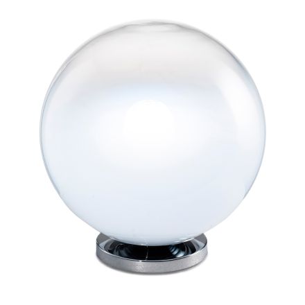 Lámpara de mesa Isotta de cristal y metal en dos tamaños, fabricada en Italia. viadurini