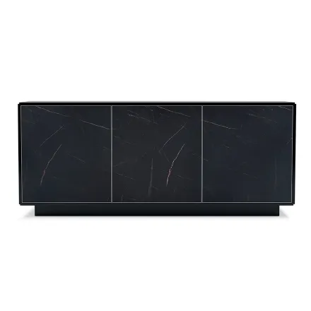 Aparador con 3 puertas y estructura lacada y laminada Made in Italy - Ferrara viadurini