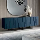 Aparador con 4 puertas push-pull de MDF fabricado en Italia - Fabrizia viadurini